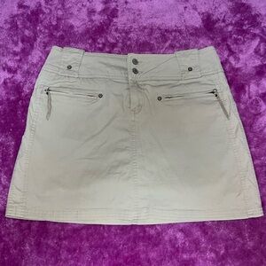 Fashion Bug Tan Skort with Zipper Pockets